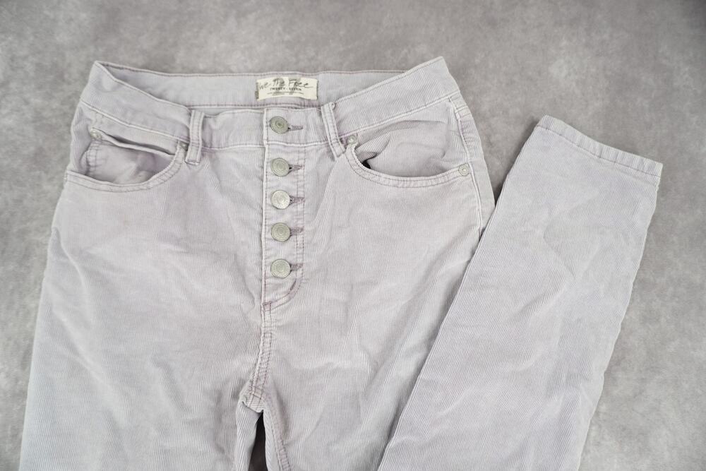 Free People We The Free Sun Chaser Corduroy Skinny Pants Frosted Lilac 27